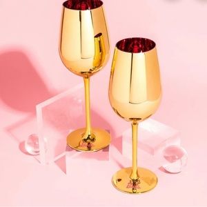 2 BARBIE Wine Glasses